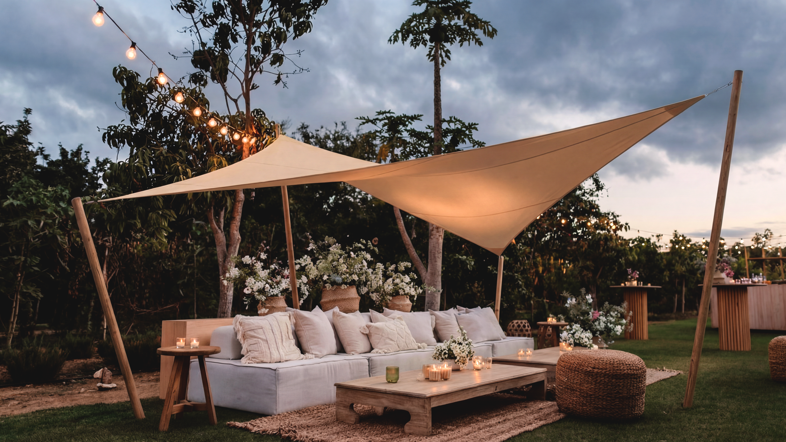 Qtents sunshade hopsitality solution garden