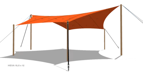 render of a Qtents festival tent 10x12