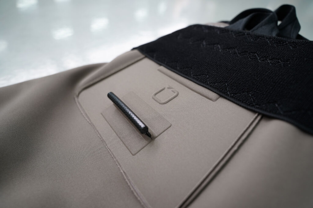 Qtents patch in taupe after production is ready