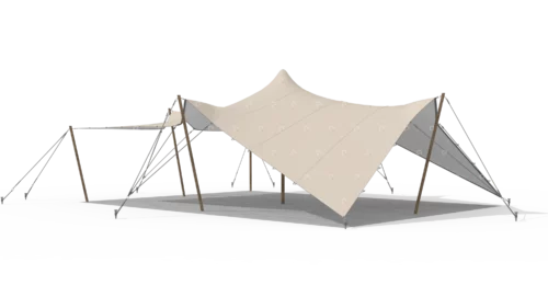 render of a Qtents stretch tent
