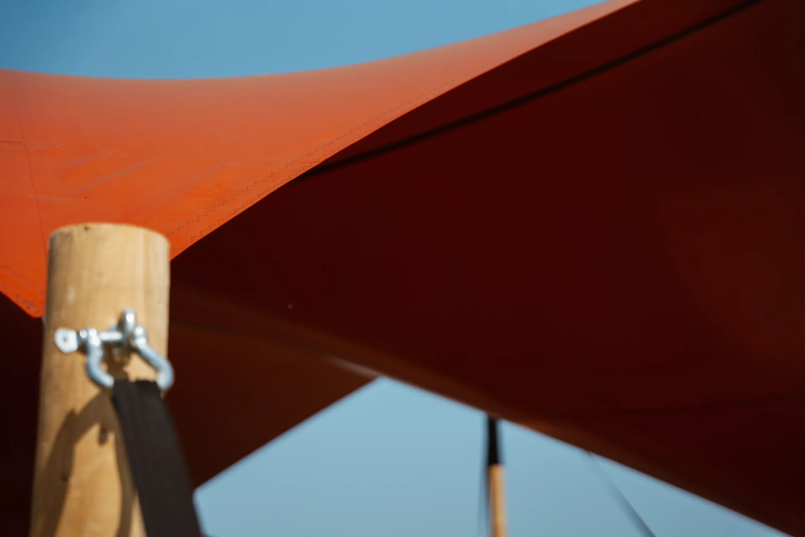 Orange festival tent