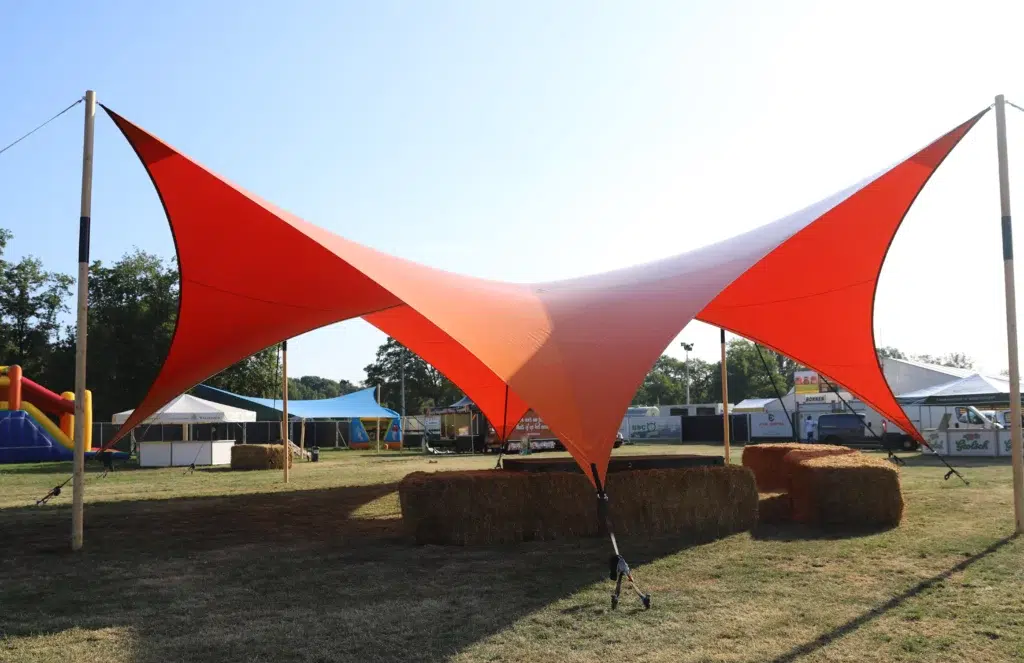 festival tent qtents on a festival area