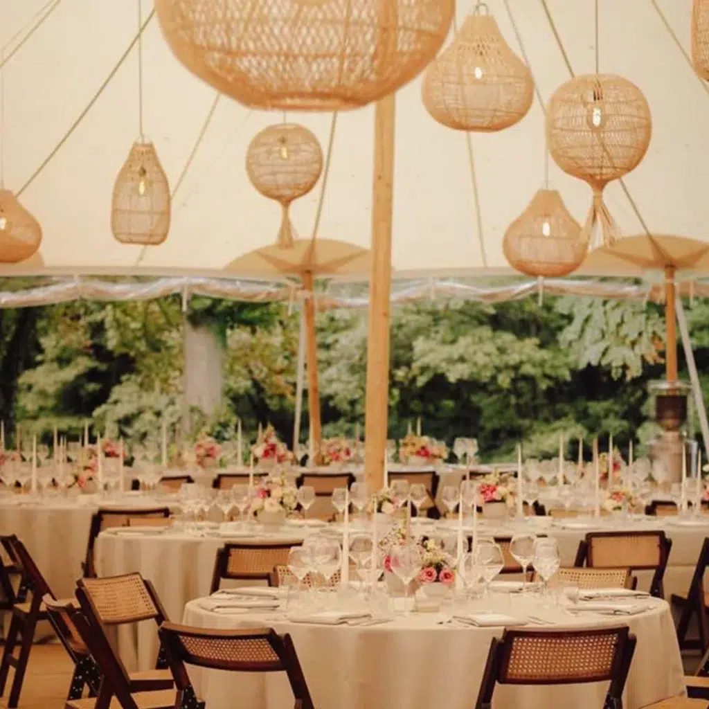 sailcloth tent Qtents wedding event interieur