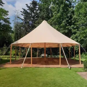 Qtents Sailcloth tent with flooring outdoor event