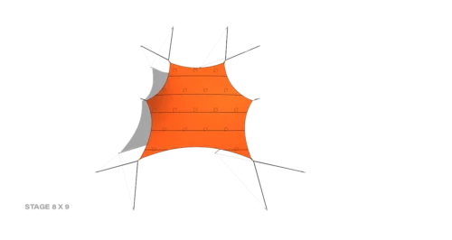 render of a Qtents festival tent 8x9