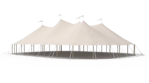 render of a qtents sailcloth tent 20x26