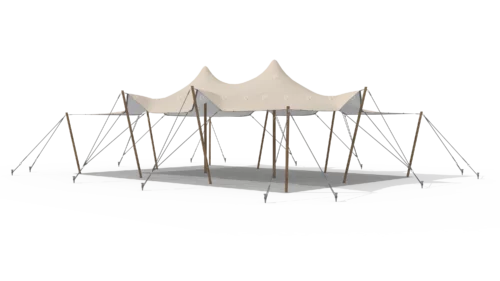 render of a qtents stretch tent 10,5x7,5