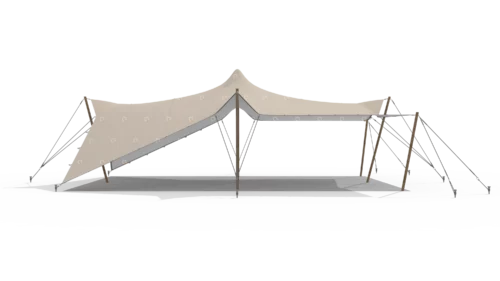 render of a qtents stretch tent 10,5x7,5