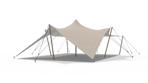 render of a qtents stretch tent 10,5x7,5