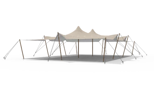render of a qtents stretch tent 10,5x15