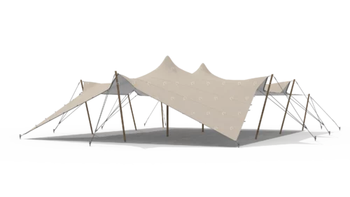 render of a qtents stretch tent 10,5x15