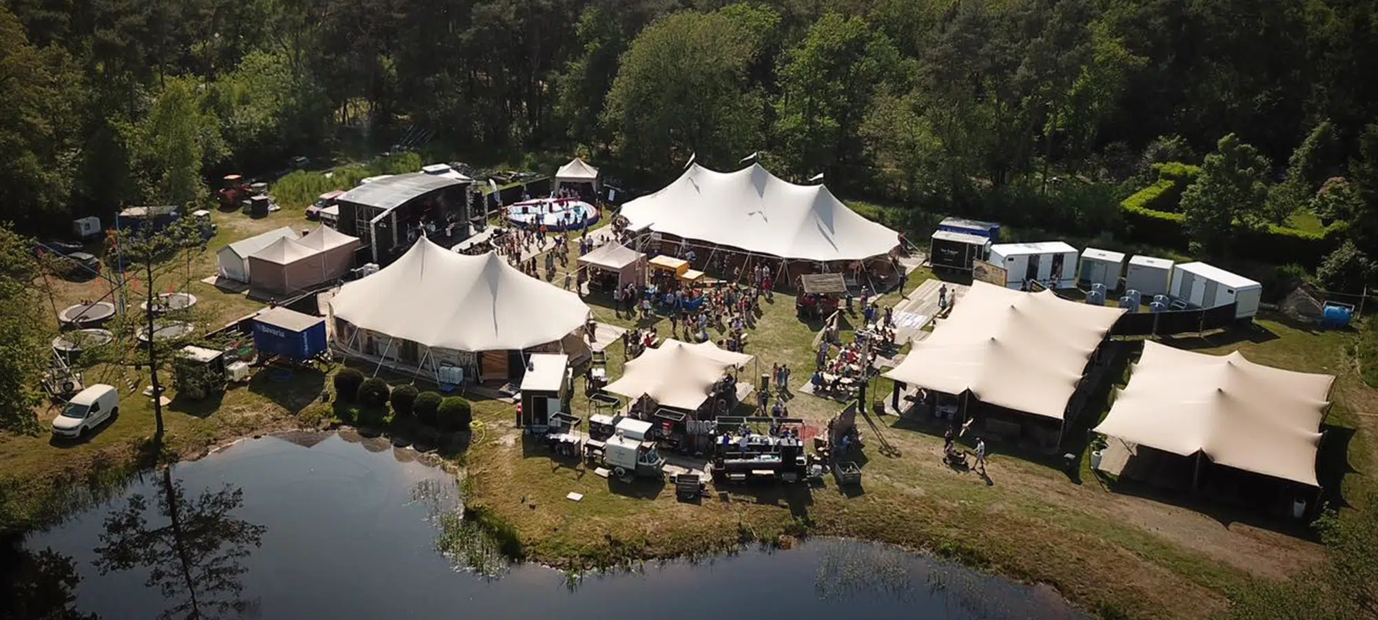 sailcloth tent stretch tent Qtents event