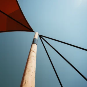 Qtents red festival tent outdoor area