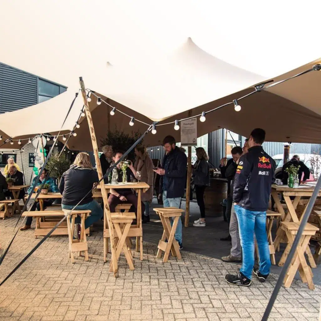 Stretch tent Qtents outdoor business event