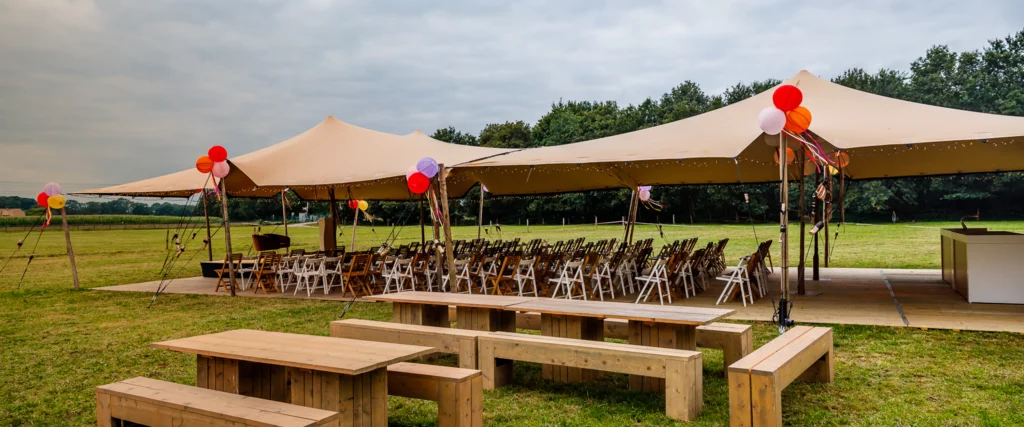 Qtents stretch tent outdoor wedding event