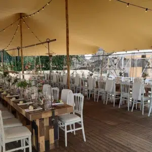 sailcloth tent Qtents wedding event interieur